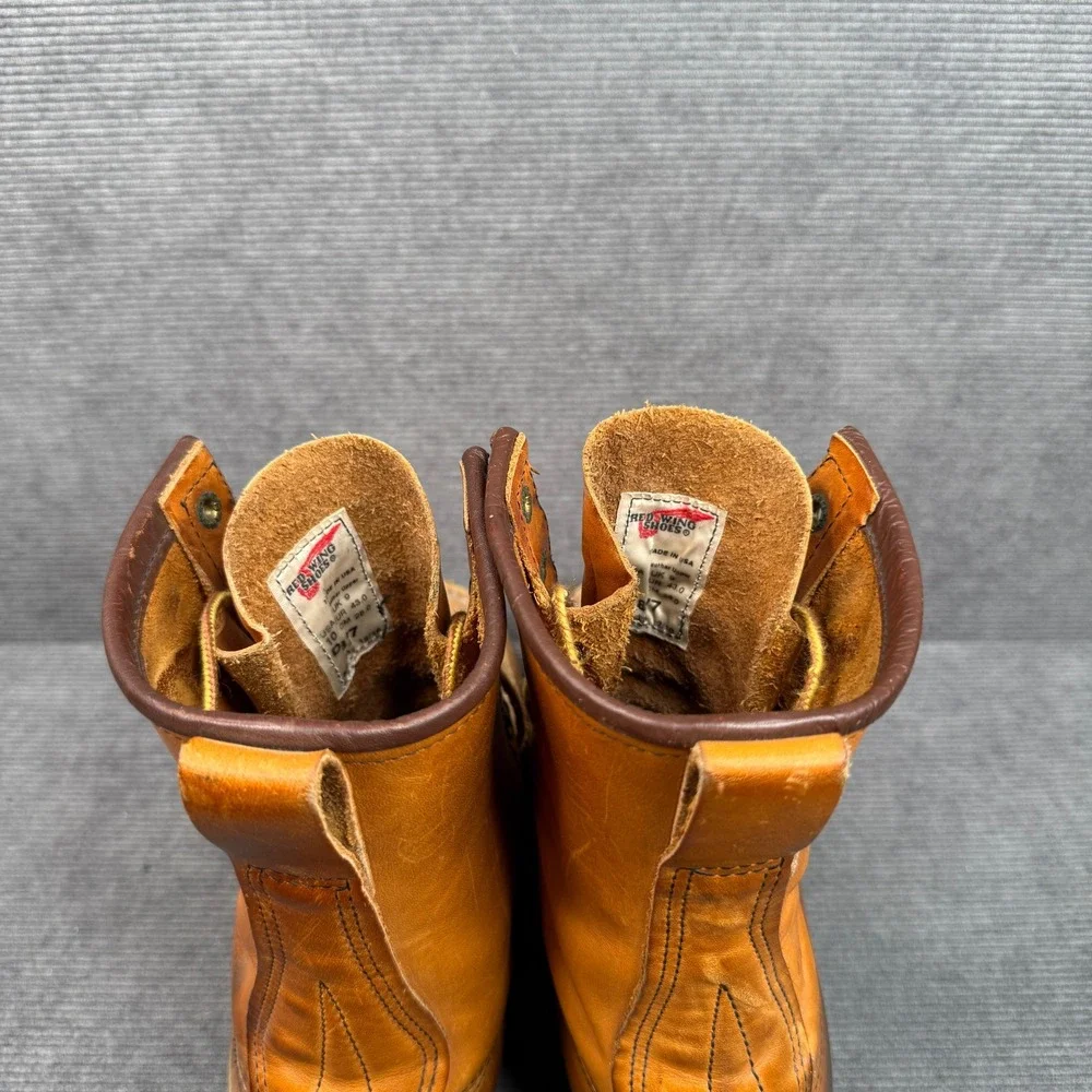 Red Wing 877 Heritage Classic Moc Toe 8 Inch Leather Work Boots Mens 10 D USA